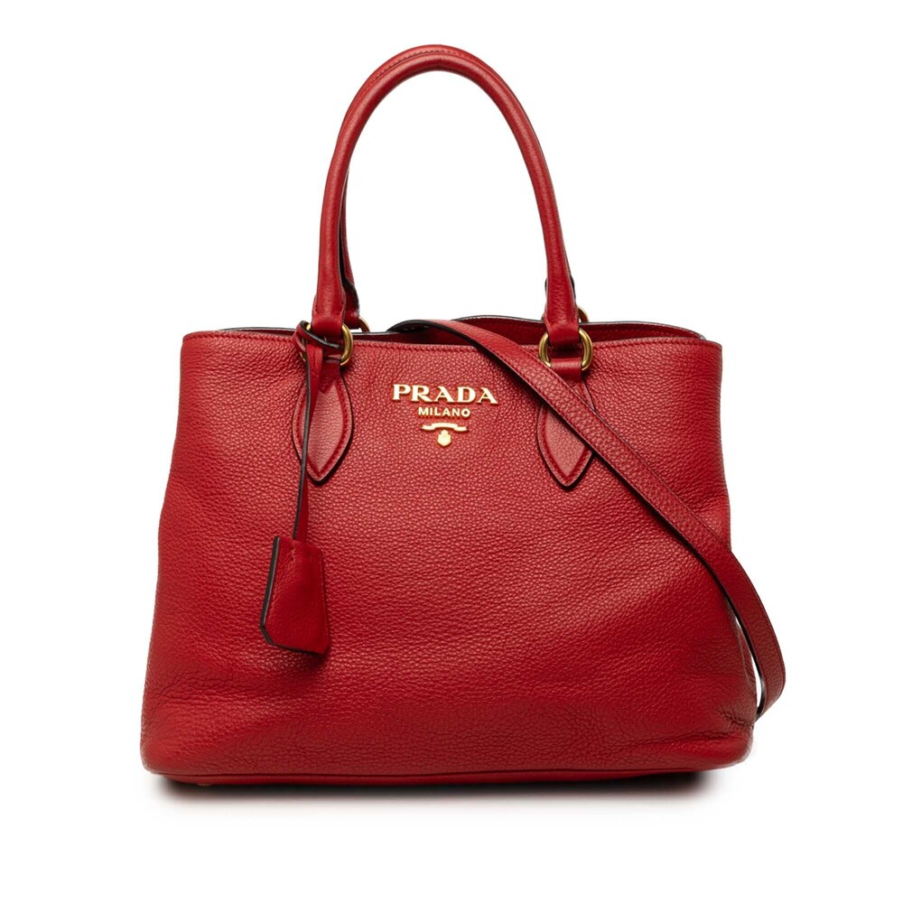 Pre-Loved Prada Vitello Daino Open Convertible Tote